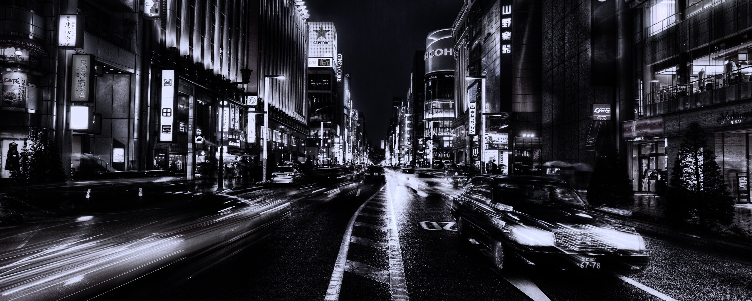 Ночное движение обои