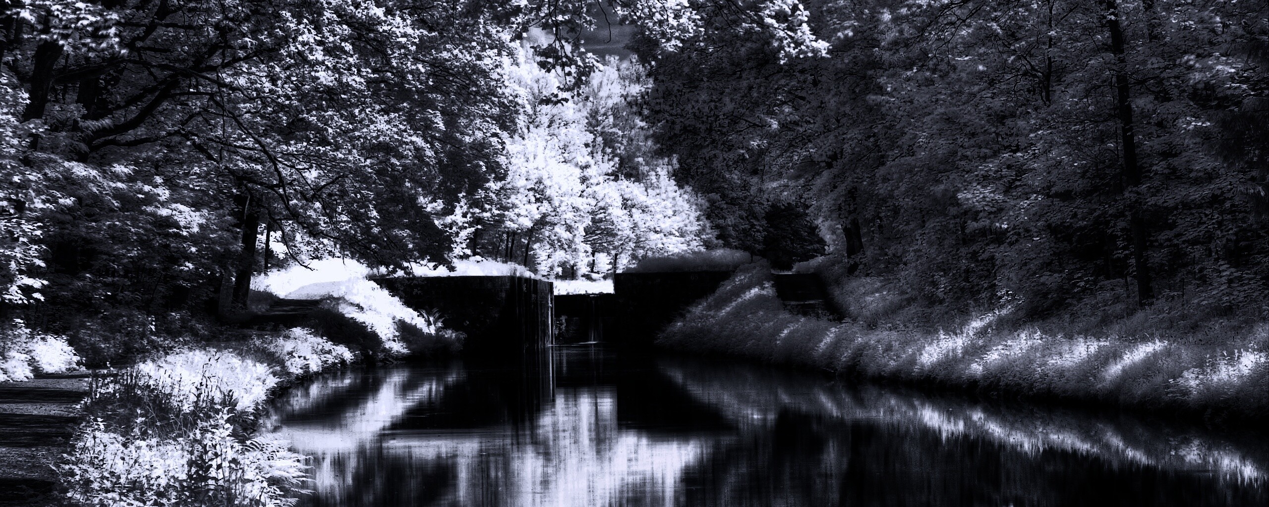 Замёрзжий канал обои