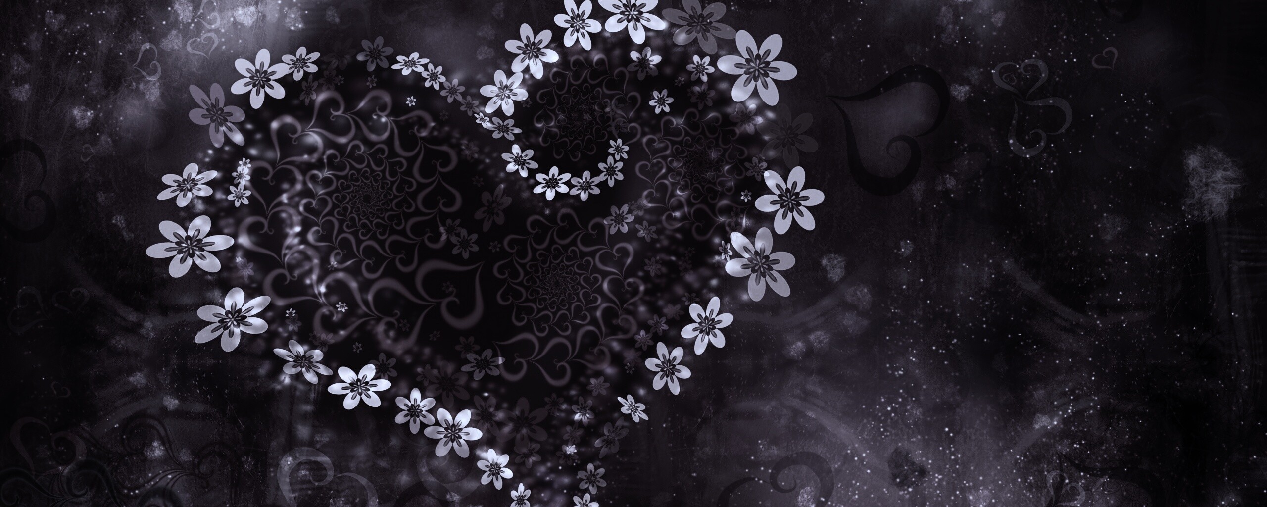 Цветочное сердце обои