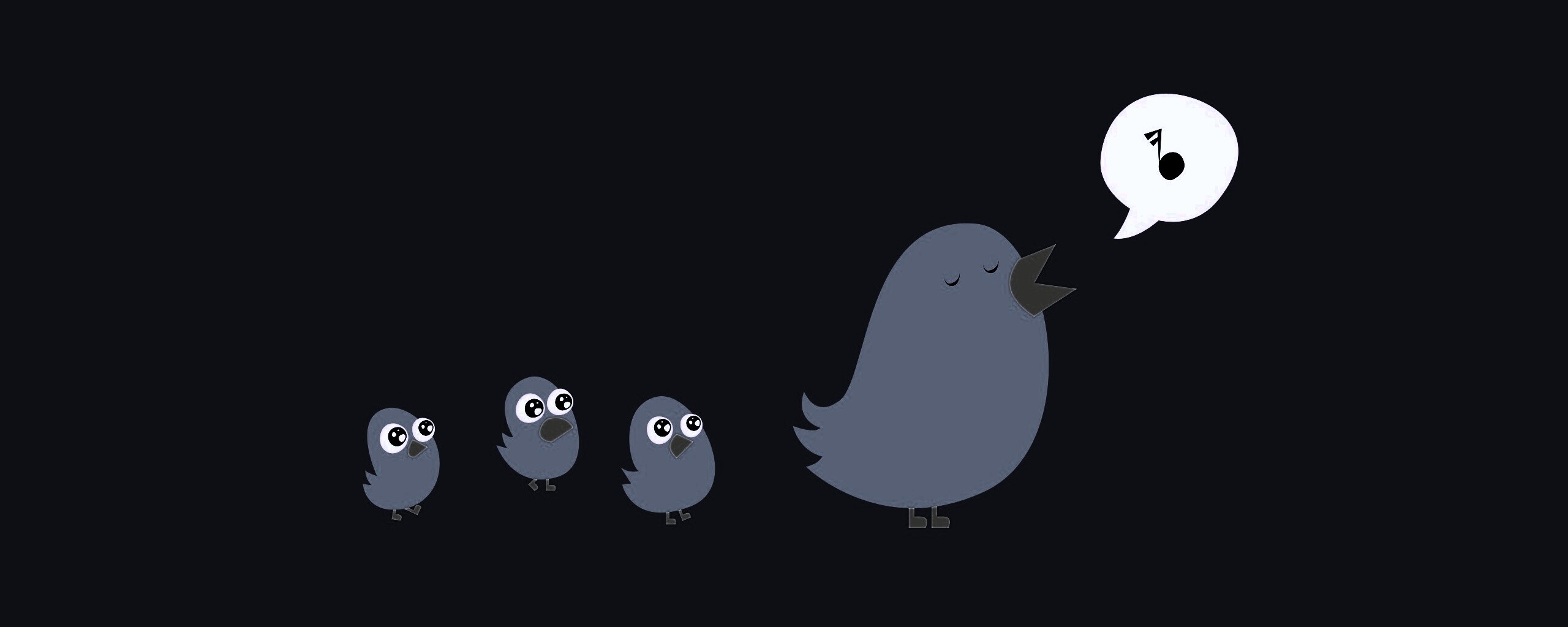 Поющая птица обои