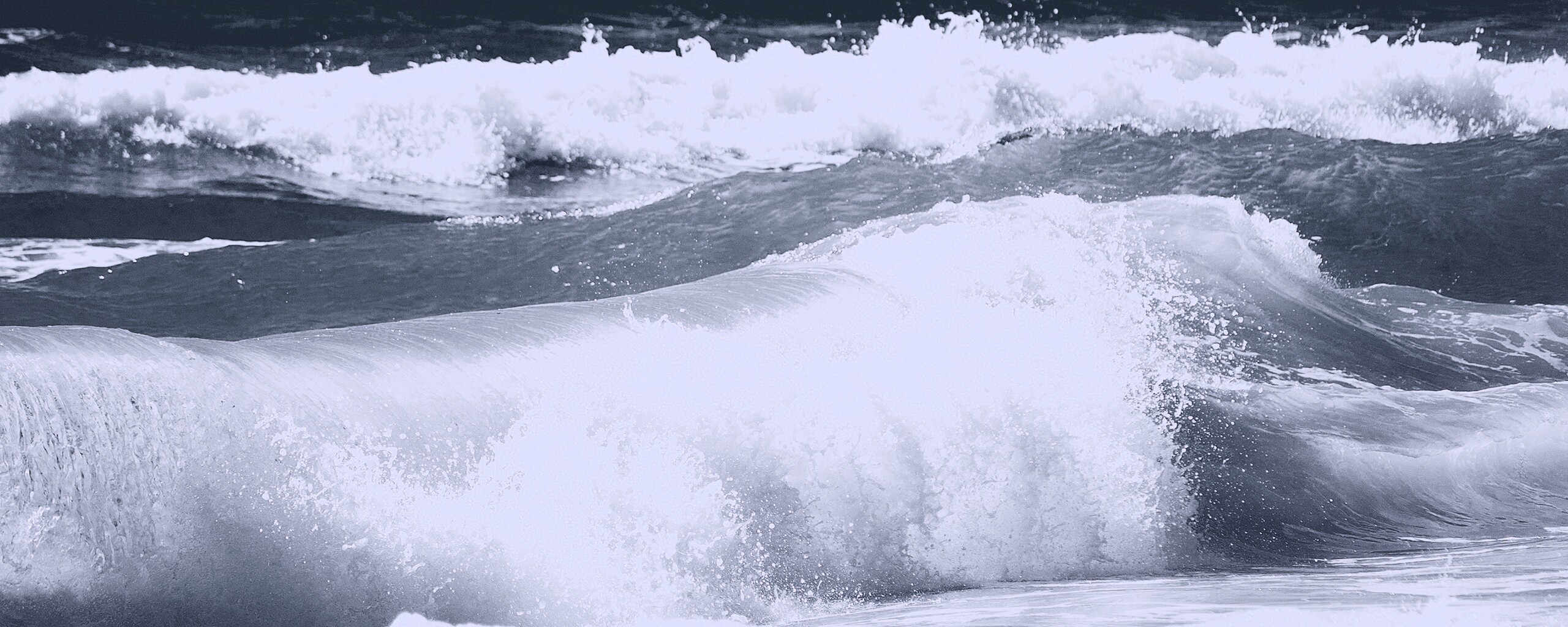 Голубые волны обои