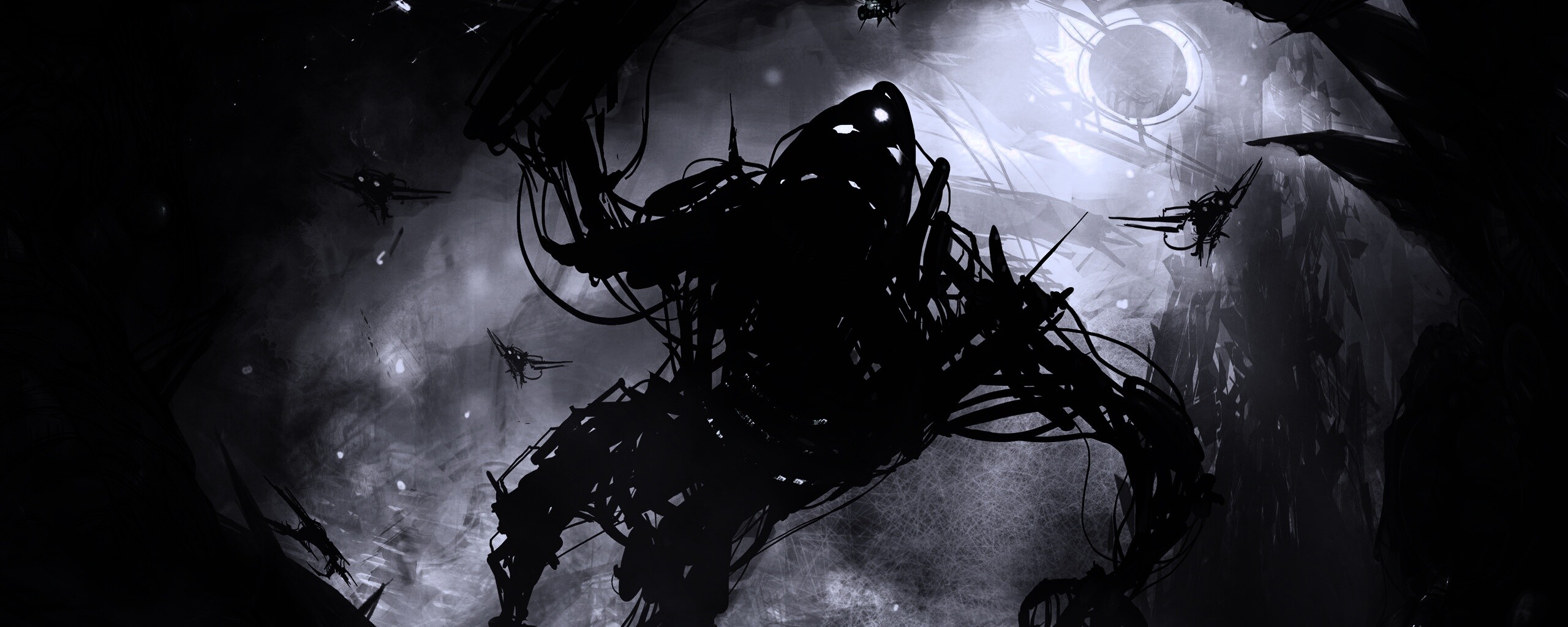 Подзёмный темный монстр обои