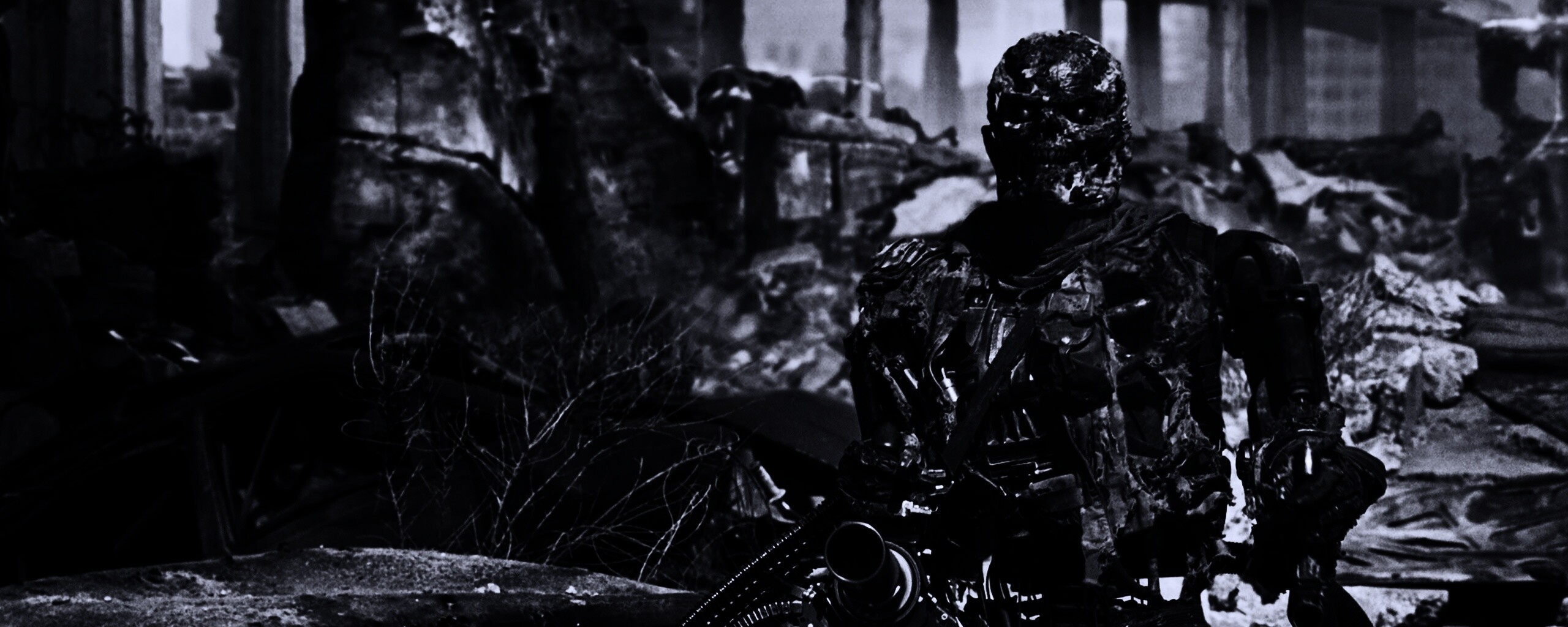 Терминатор на развалинах обои