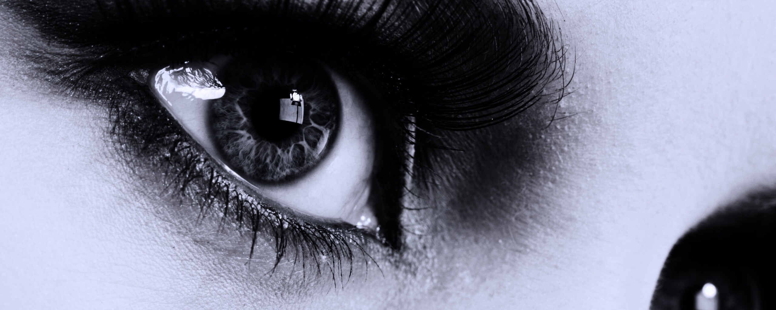 Глаза цвета стали обои