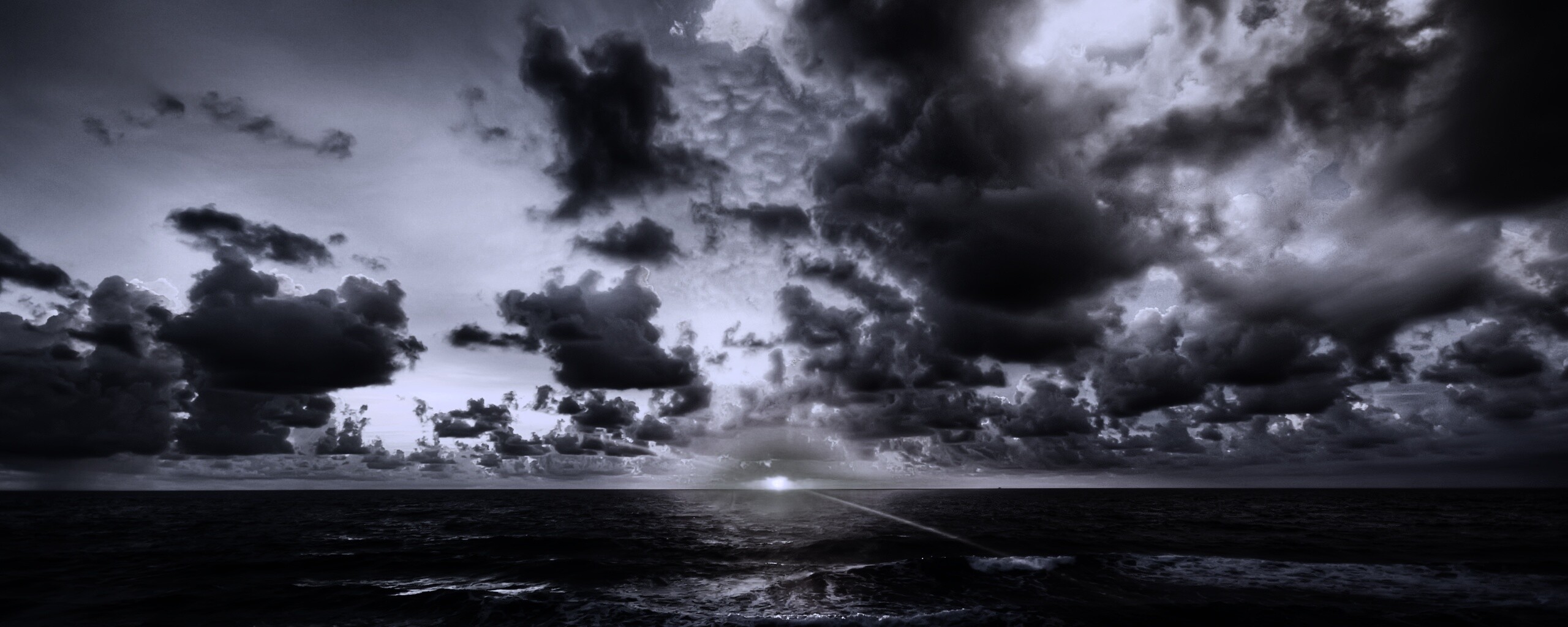 Закат на море обои