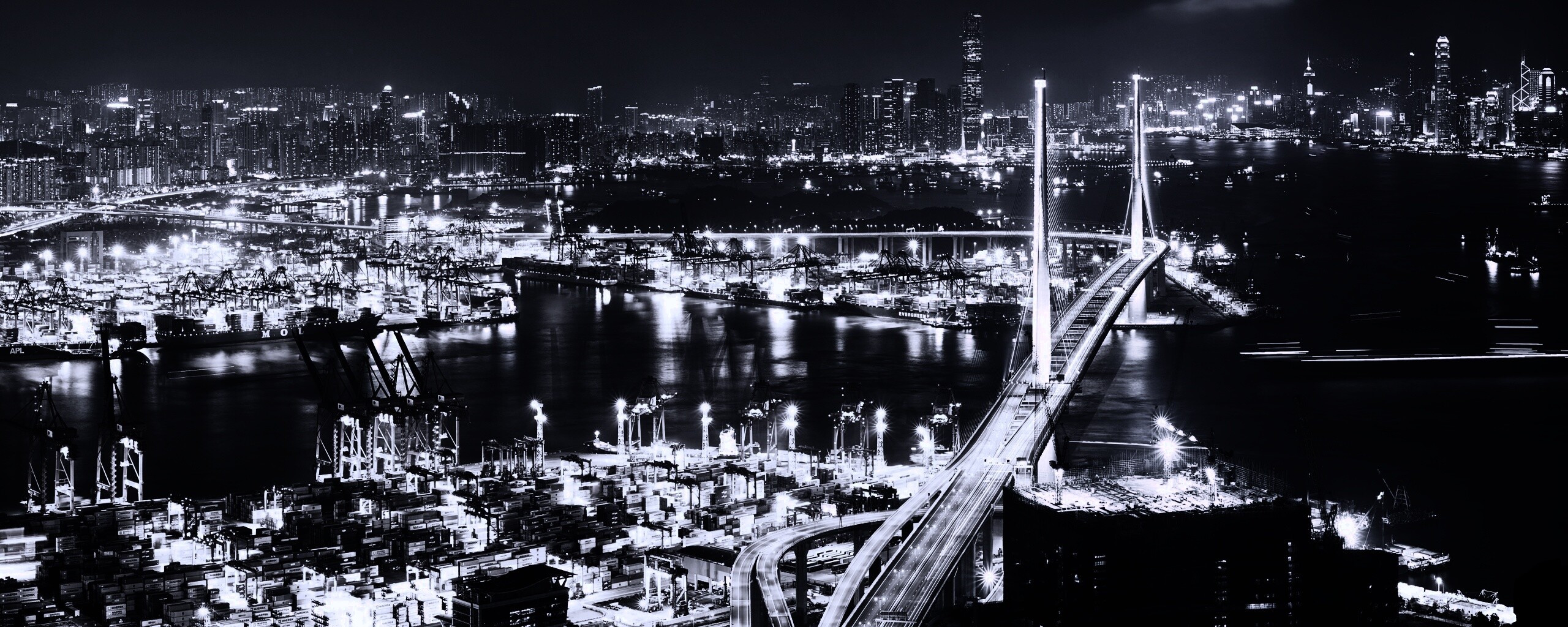 Ночная городская жизнь обои