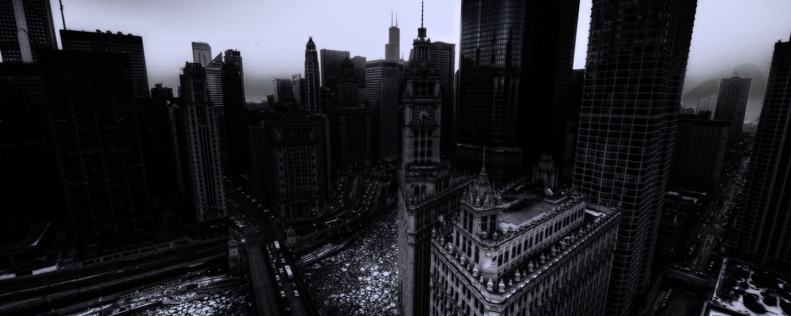 Вид на город обои