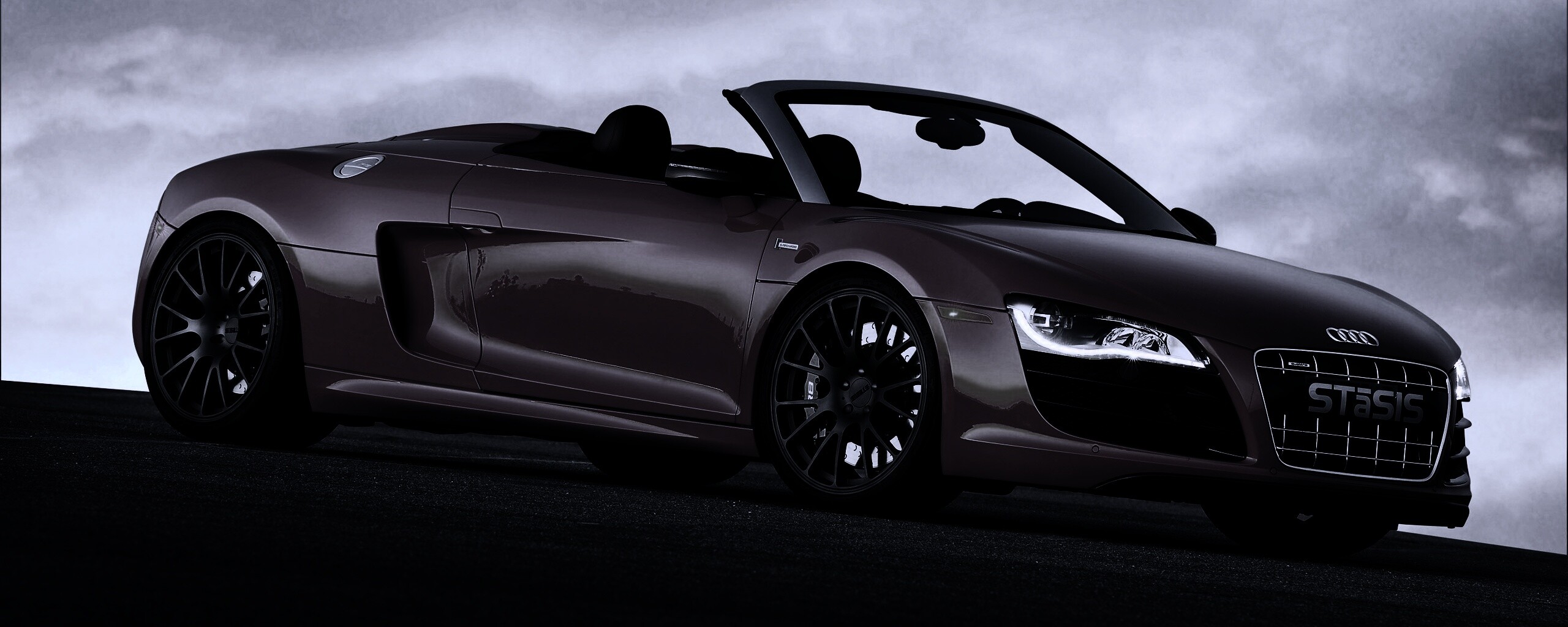 Красная Audi обои