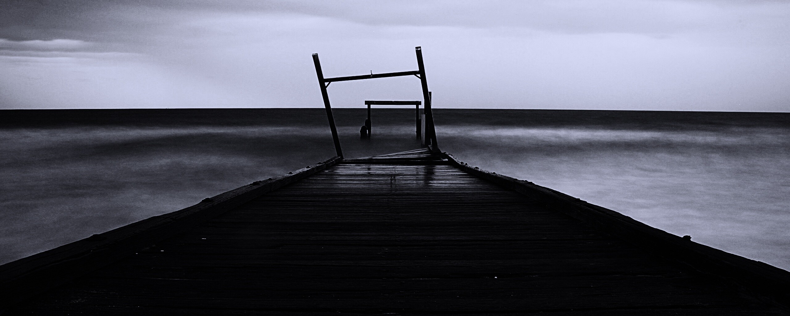 Мостки до горизонта обои