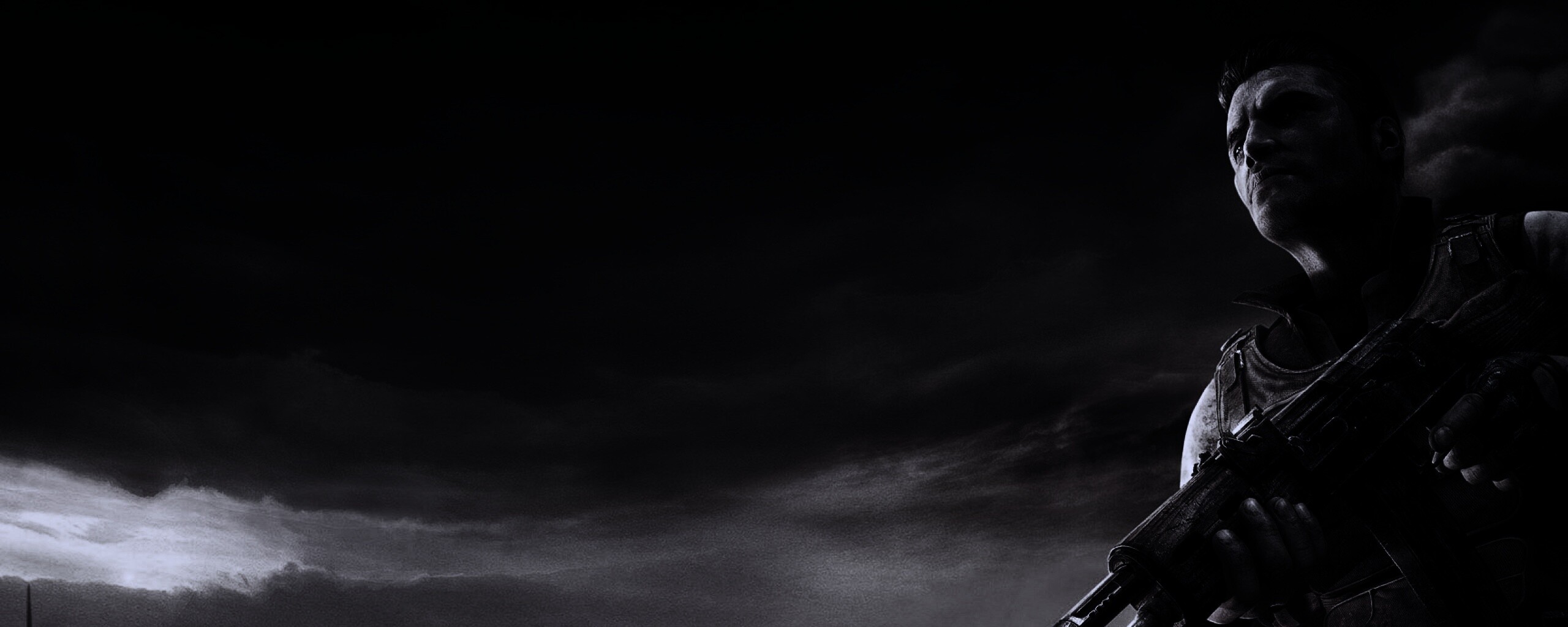 С оружием и в бронежилете обои