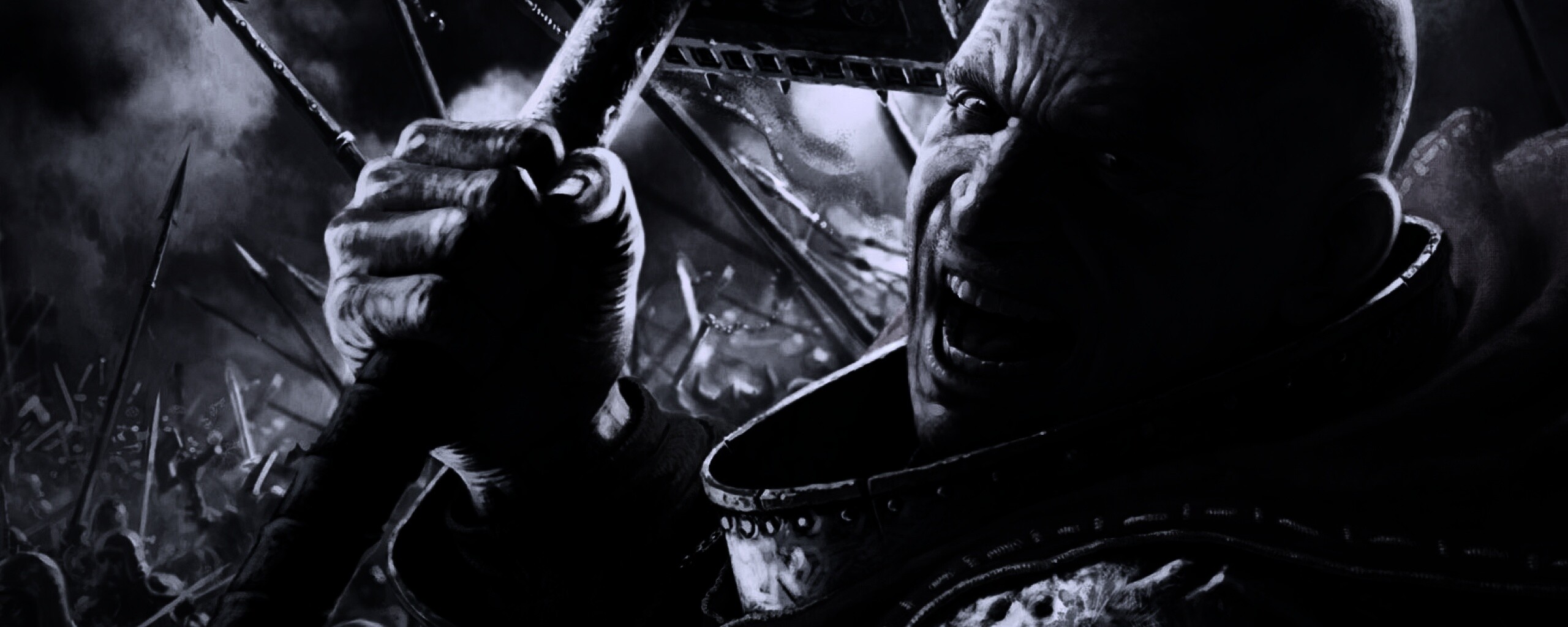 Воин с боевым молотом обои