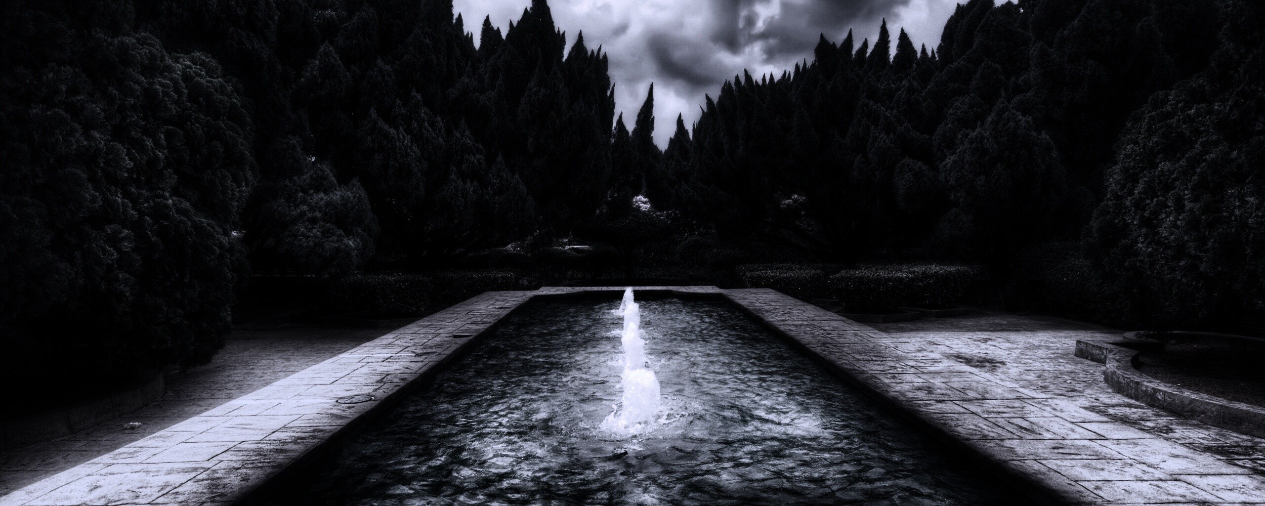 Фонтан в заповеднике обои