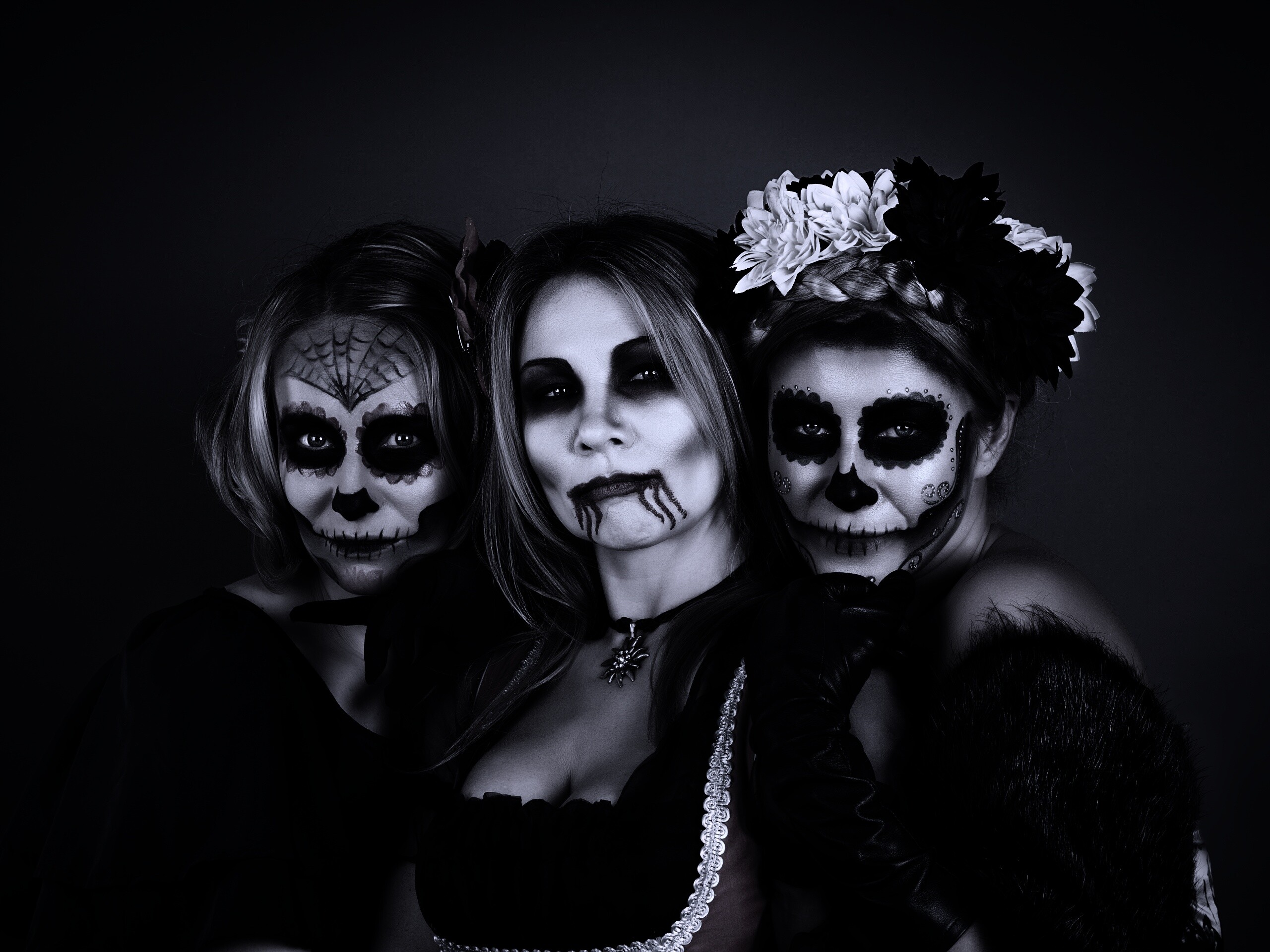 Макияж на хэллоувин обои