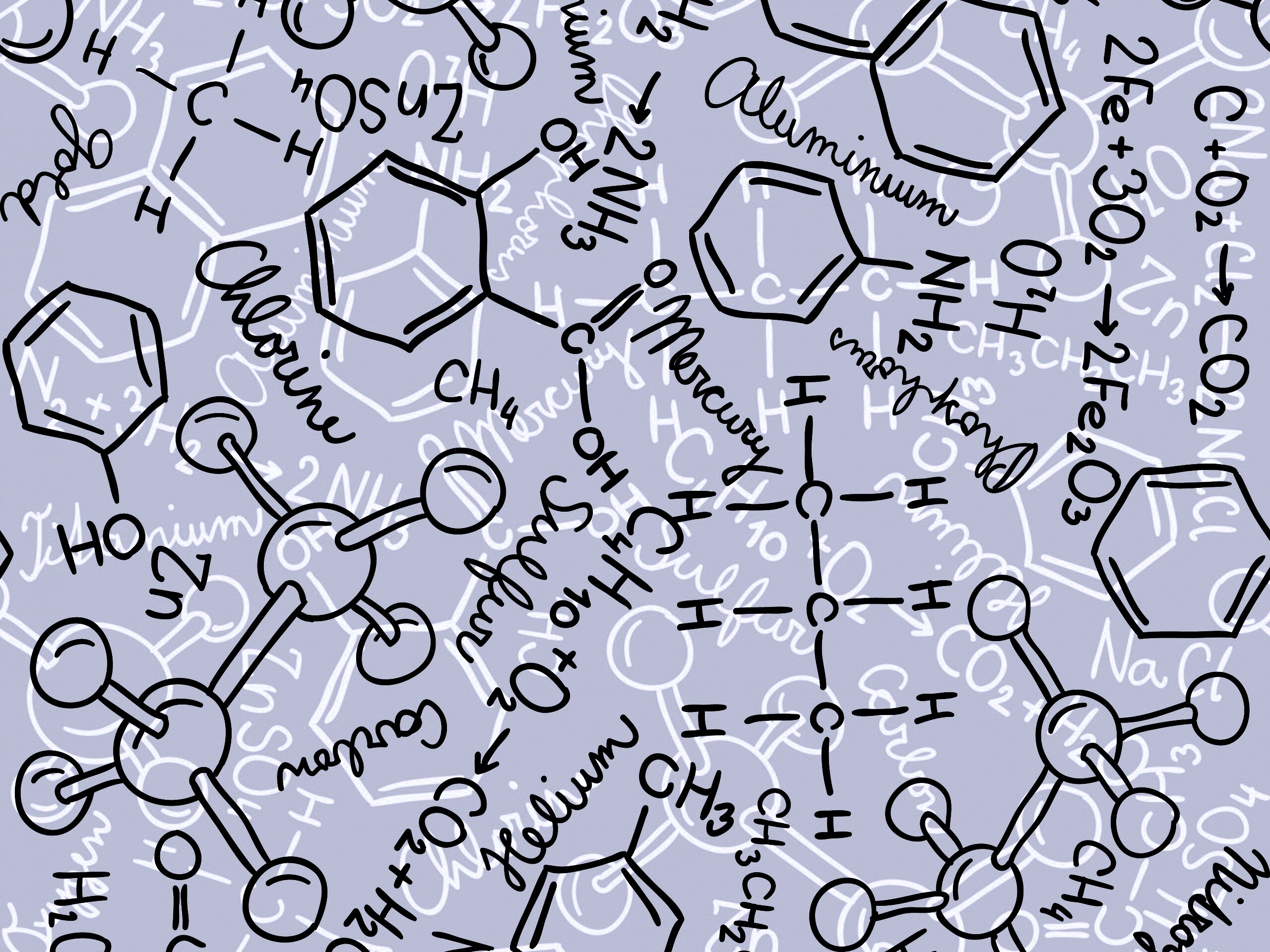 Химические формулы обои