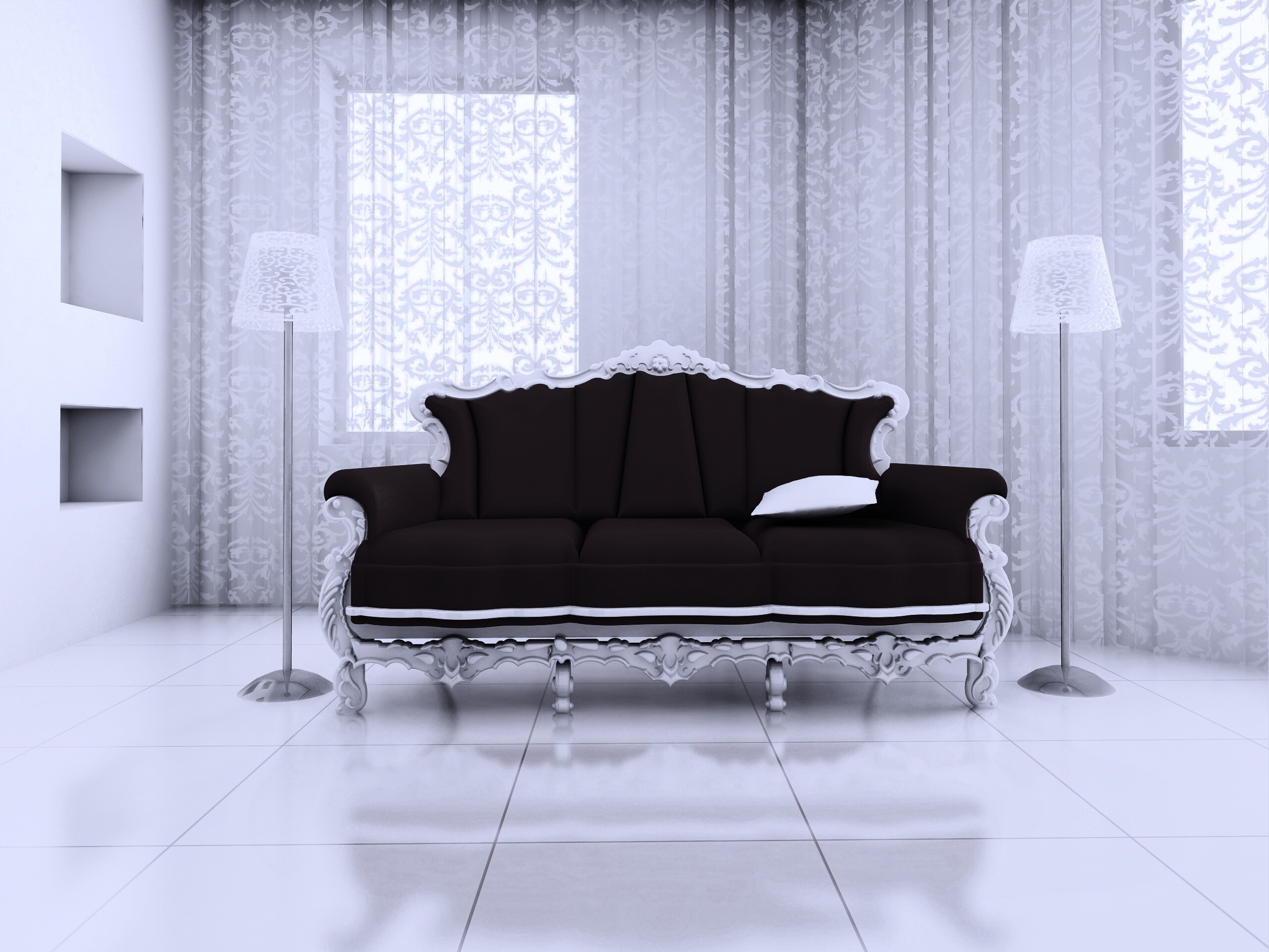 Диван в стиле ампир обои