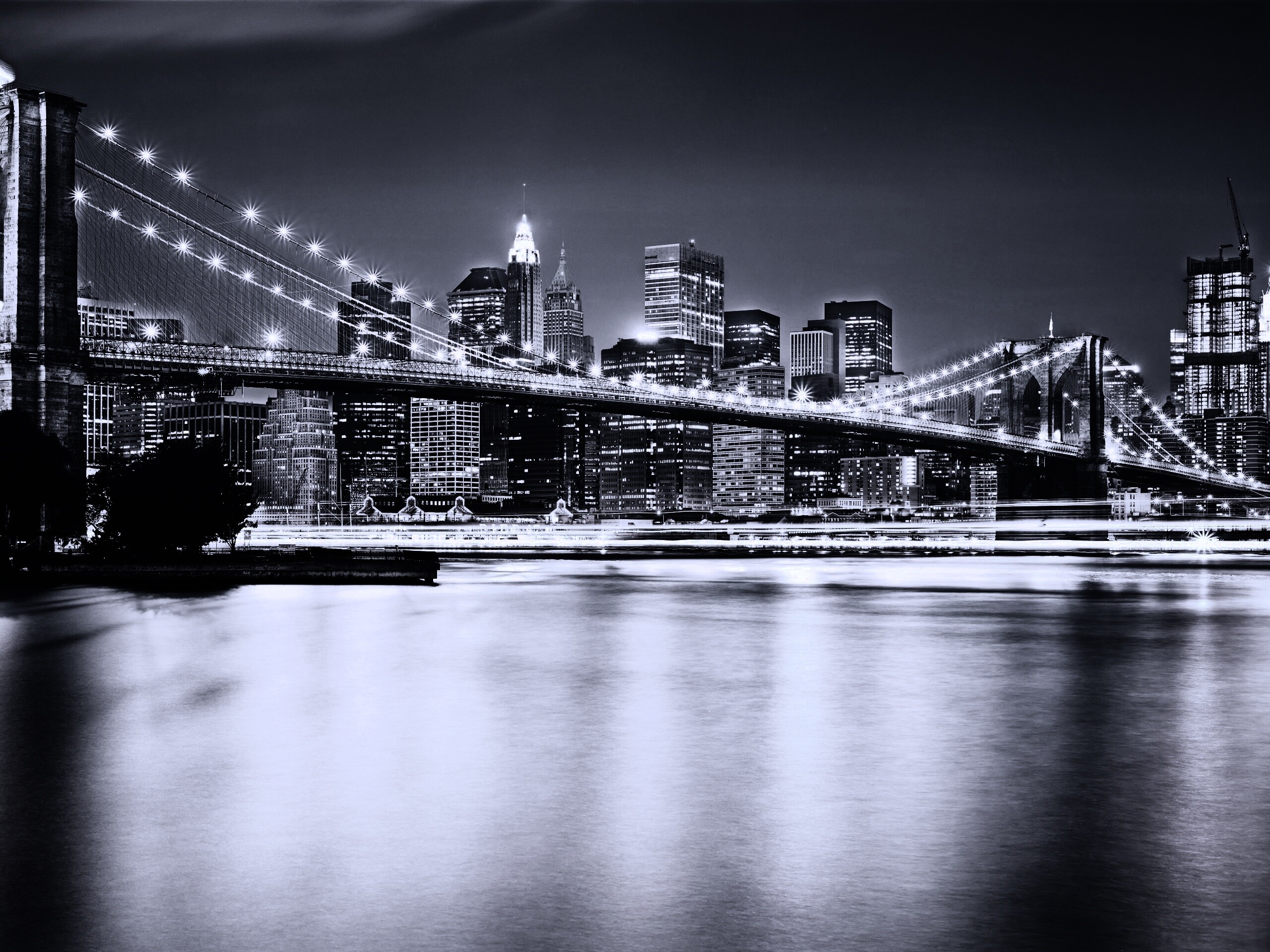 Огни ночного города обои