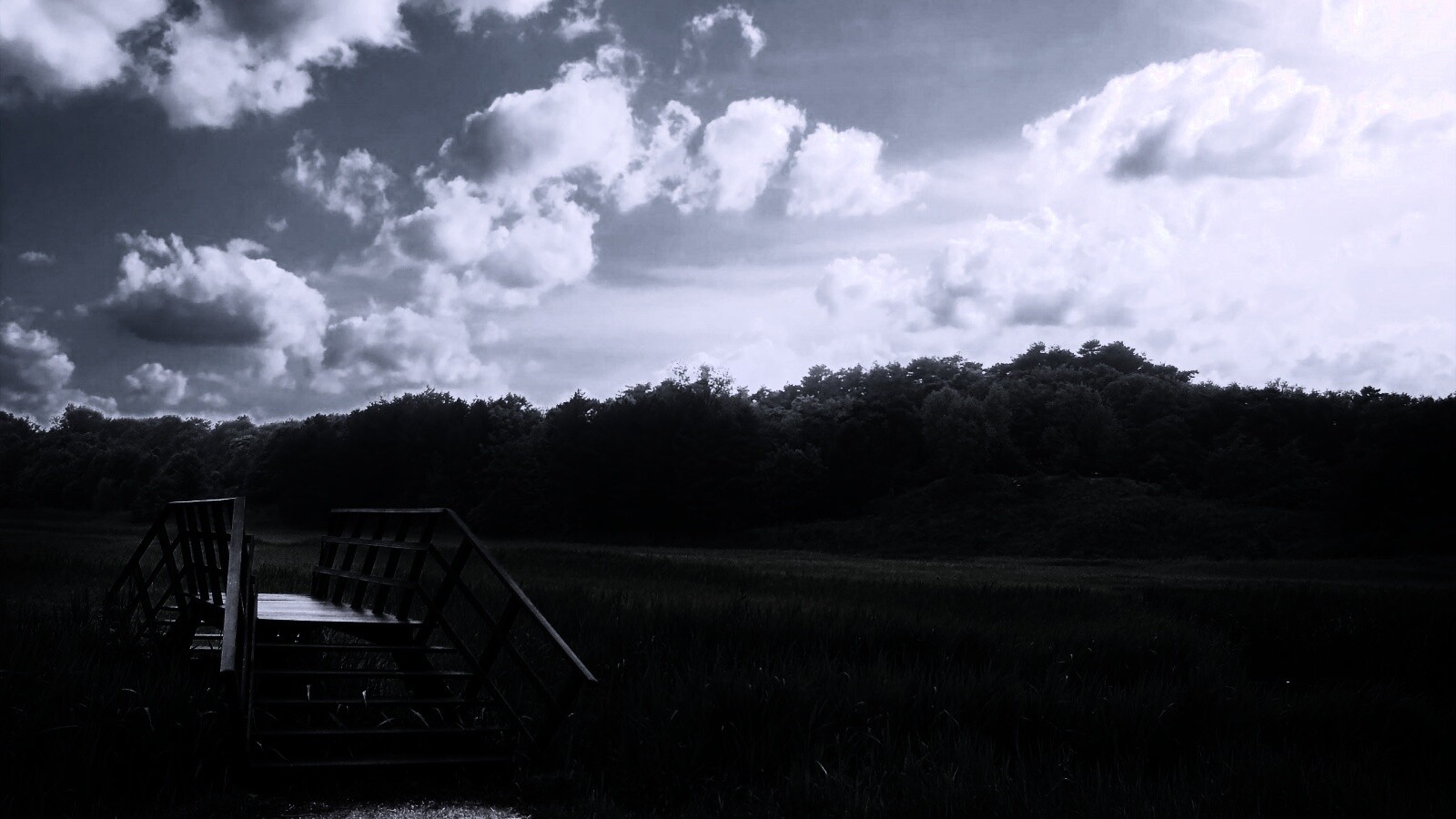 Мостик обои