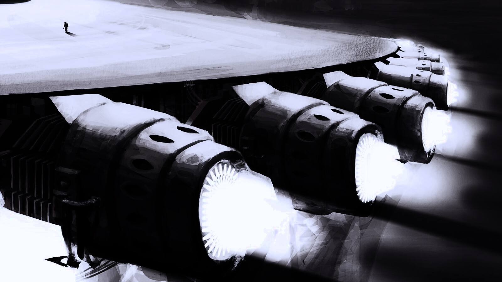 Разгон космического корабля обои