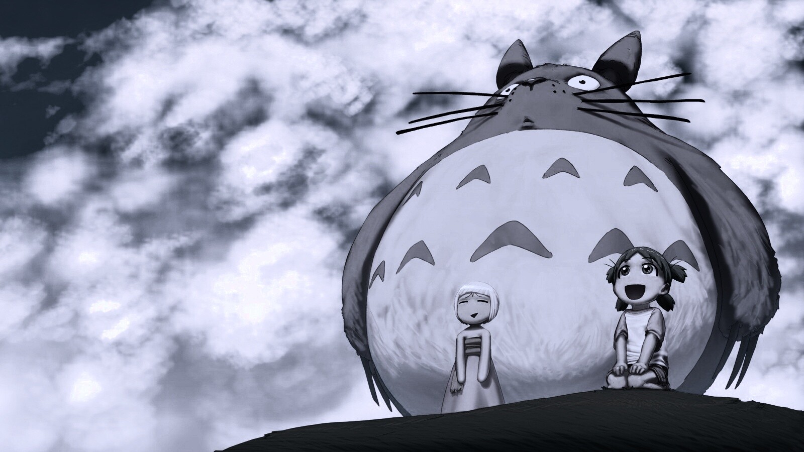 Дети с толстой мышью обои