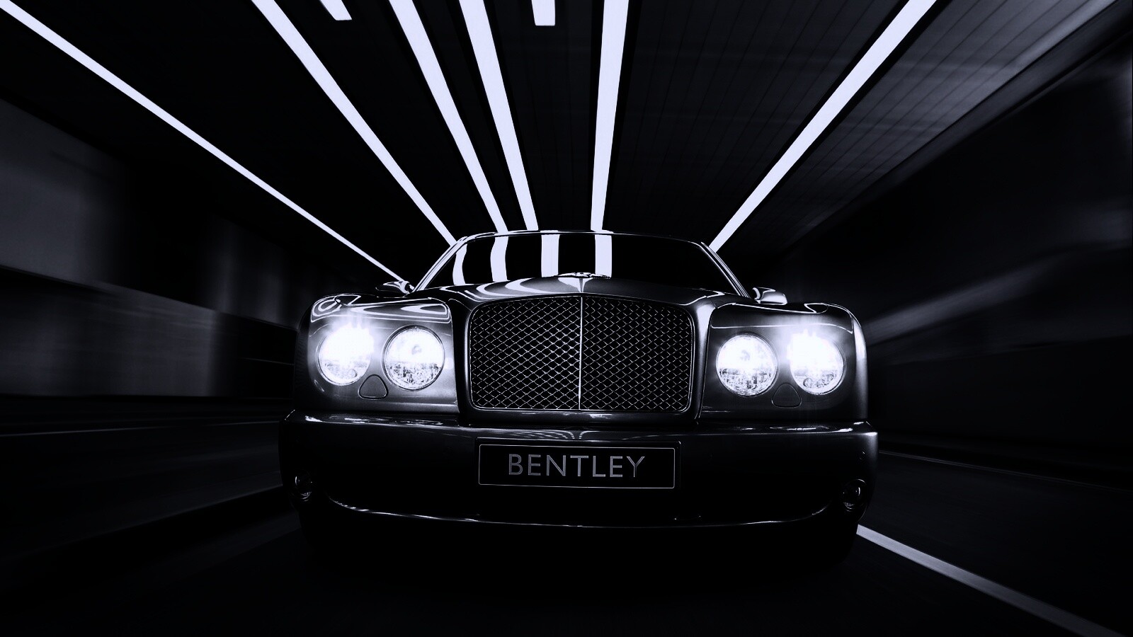 Бентли в тоннеле обои