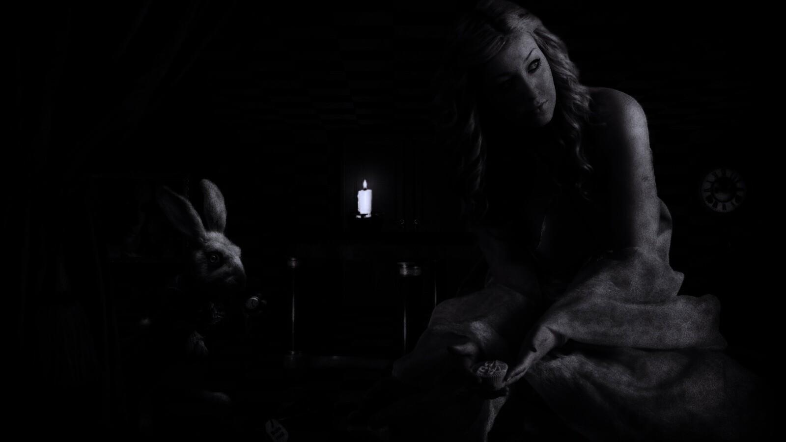 Алиса и белый кролик обои