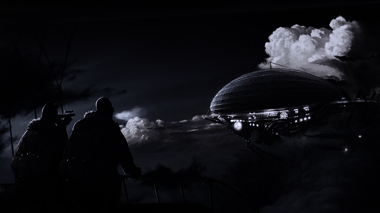 Инопланетный дирижабль обои