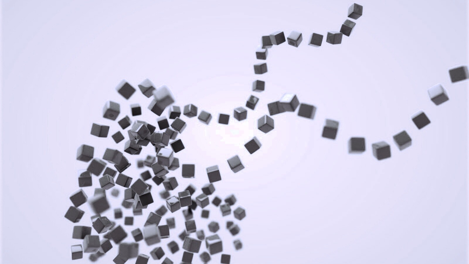 Сердце из кубиков обои