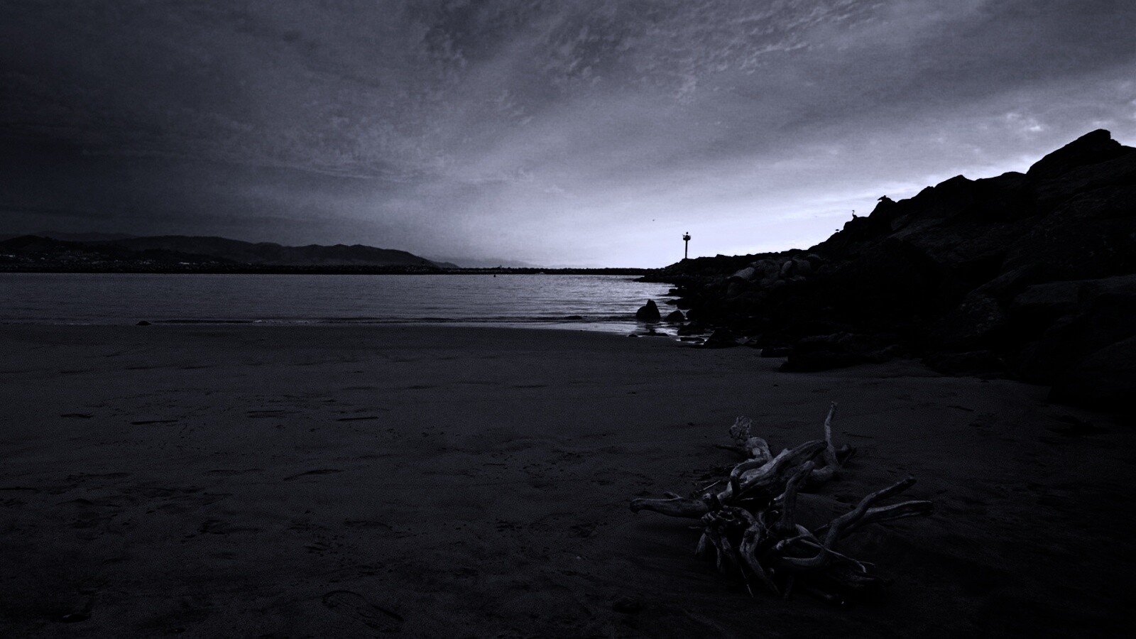 Коряга не берегу обои