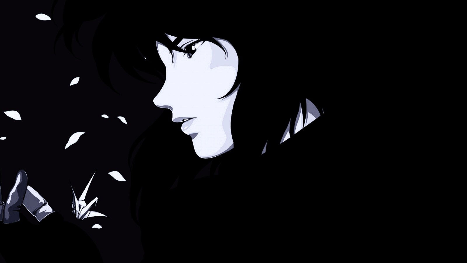 Девушка делает оригами обои