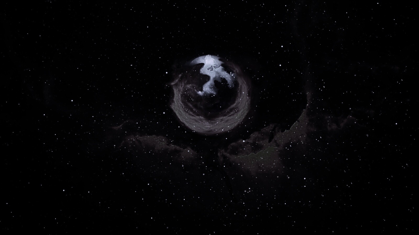 Firefox в космосе обои