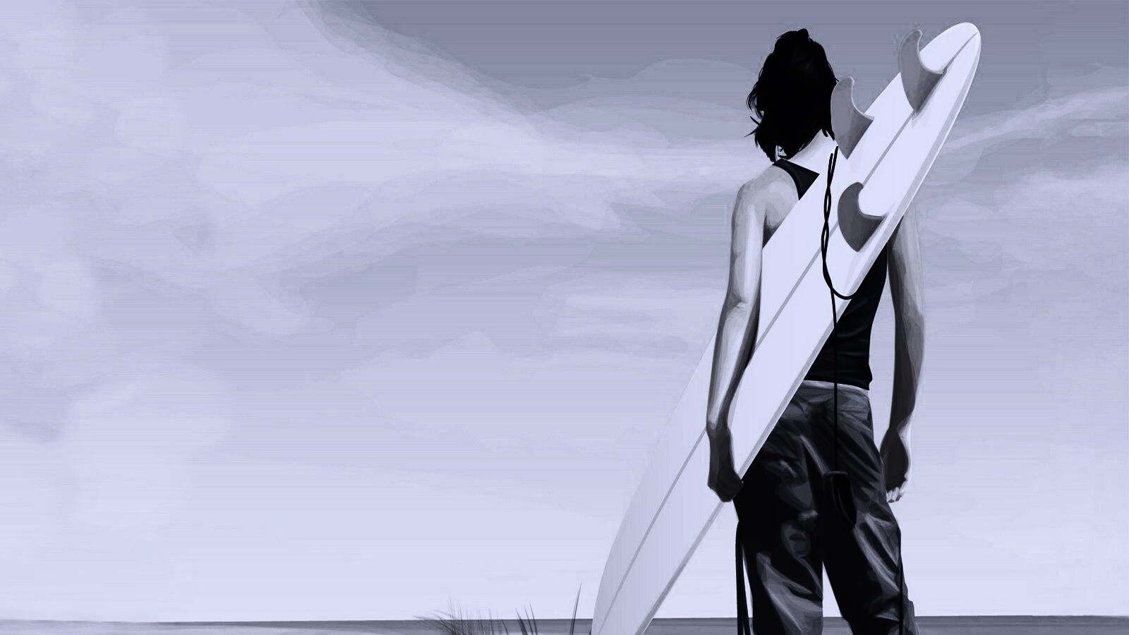 В ожидании волны обои