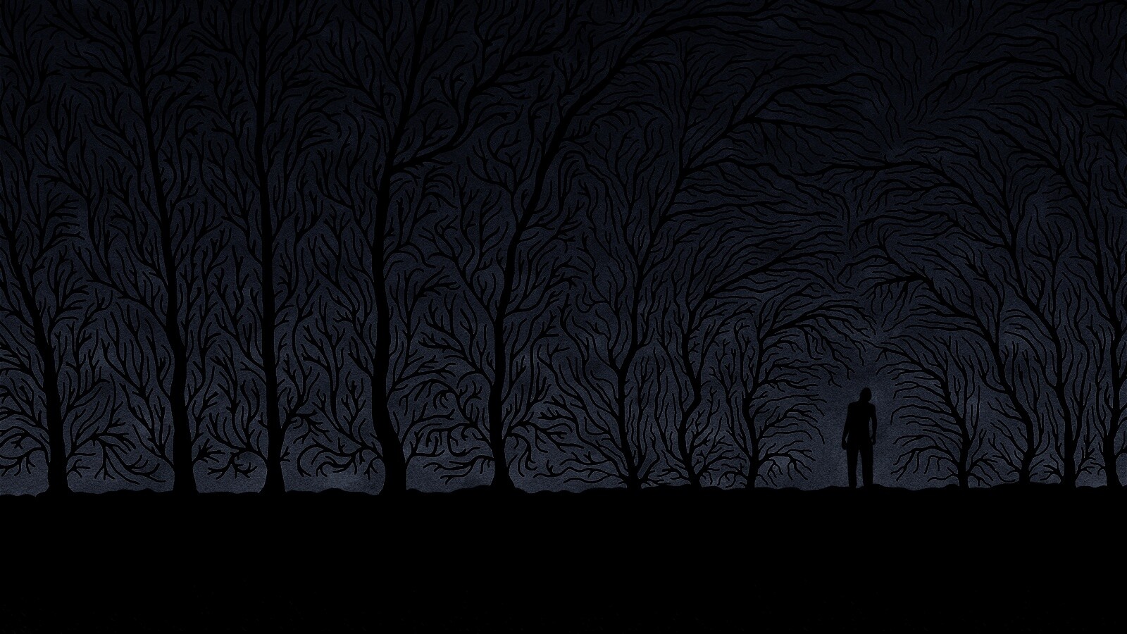 Смыкающиеся деревья обои