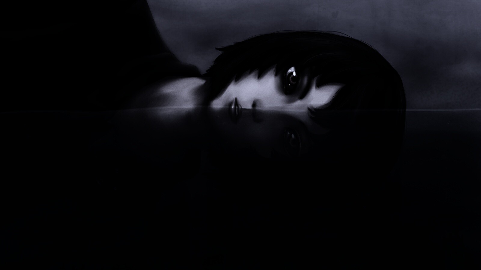 Девочка в воде обои