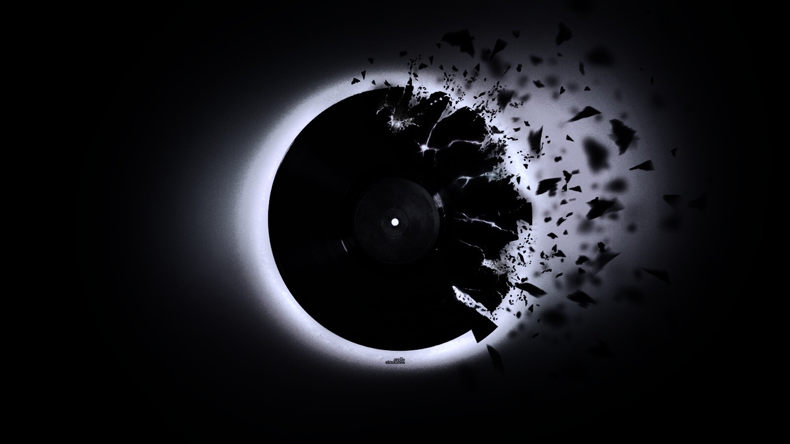 Разрывающийся винил обои