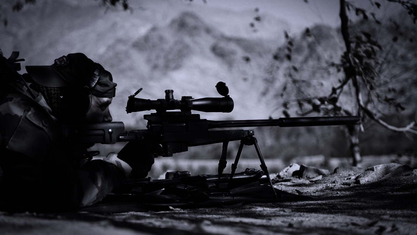 Стрелок в засаде обои
