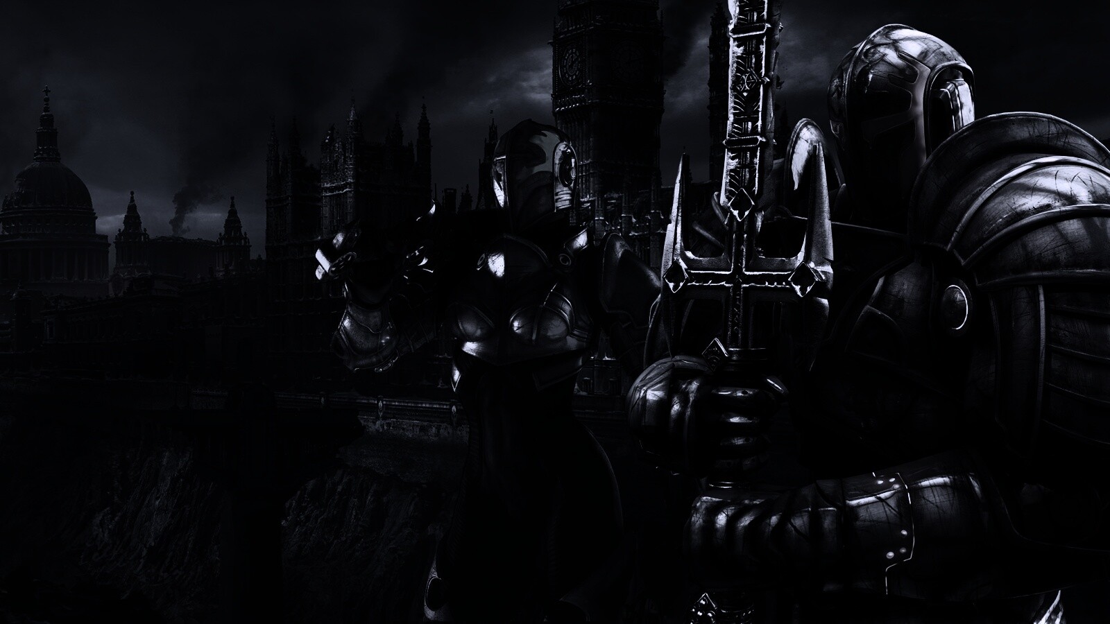 Постапокалиптический Лондон из игры обои