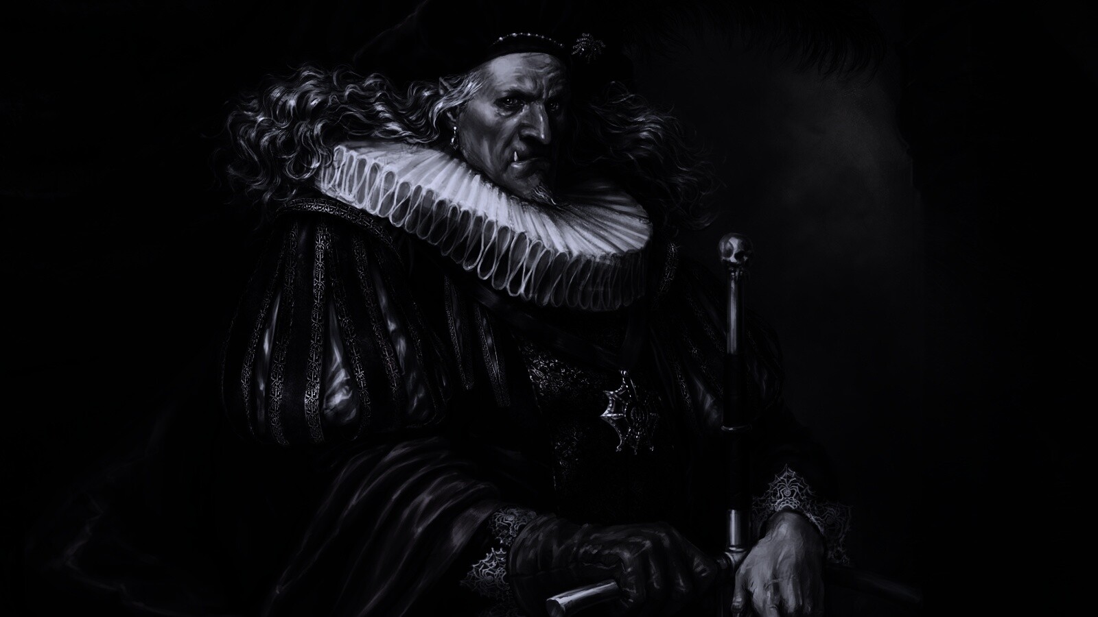 Портрет вампира обои