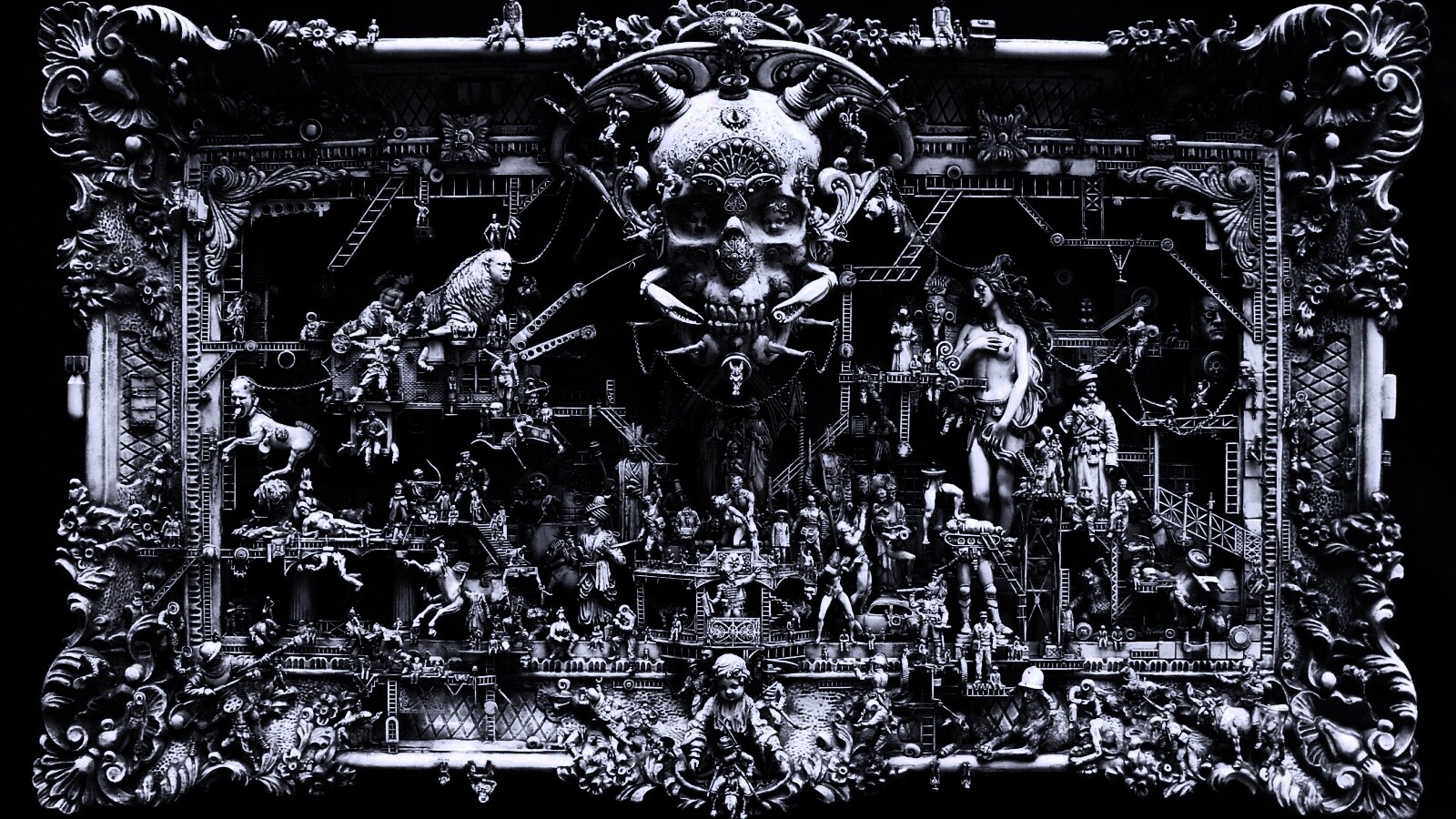 Адская скульптура обои