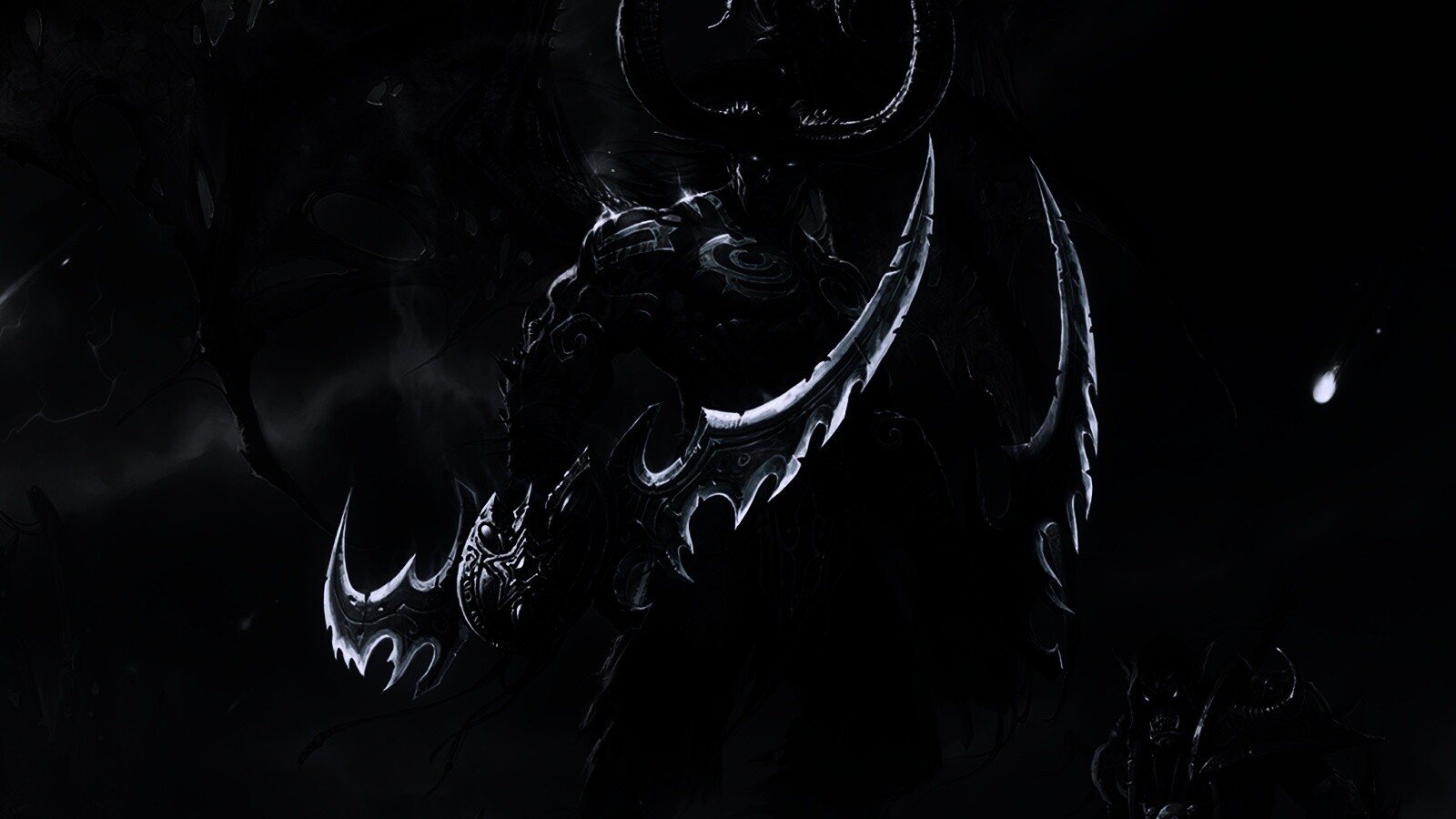 Иллидан с клинками обои