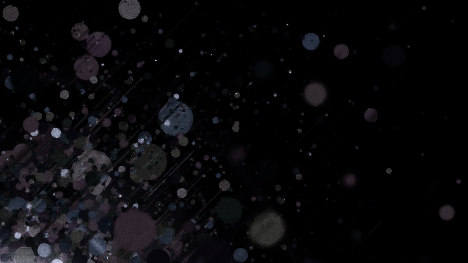 Полёт разноцветных кругов обои