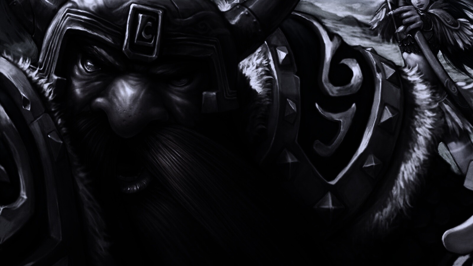 Гном убегающий от ночной эльфийки обои