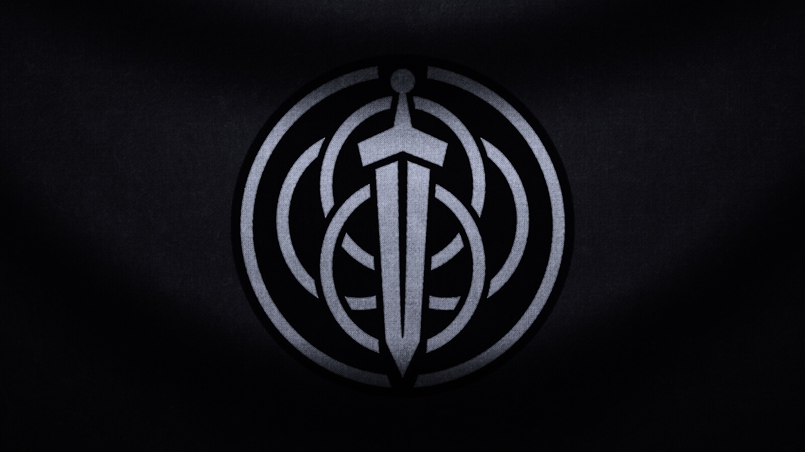 Меч на фоне колец обои