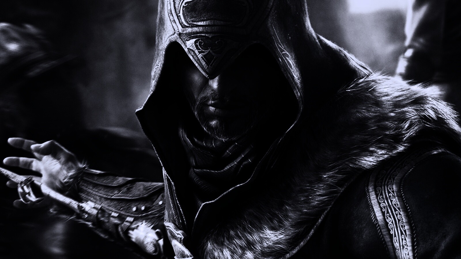 Ассасин перед атакой обои