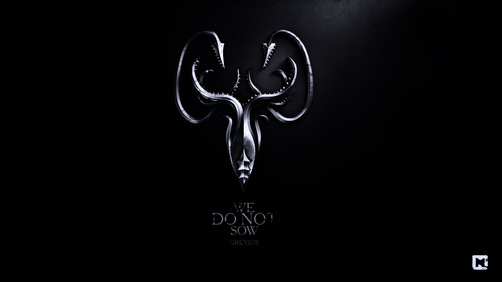 Металлический герб дома Грейджой обои