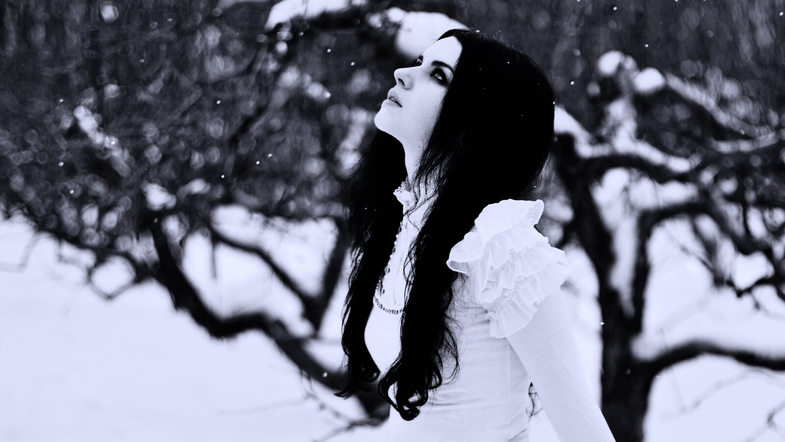 Белоснежная леди обои