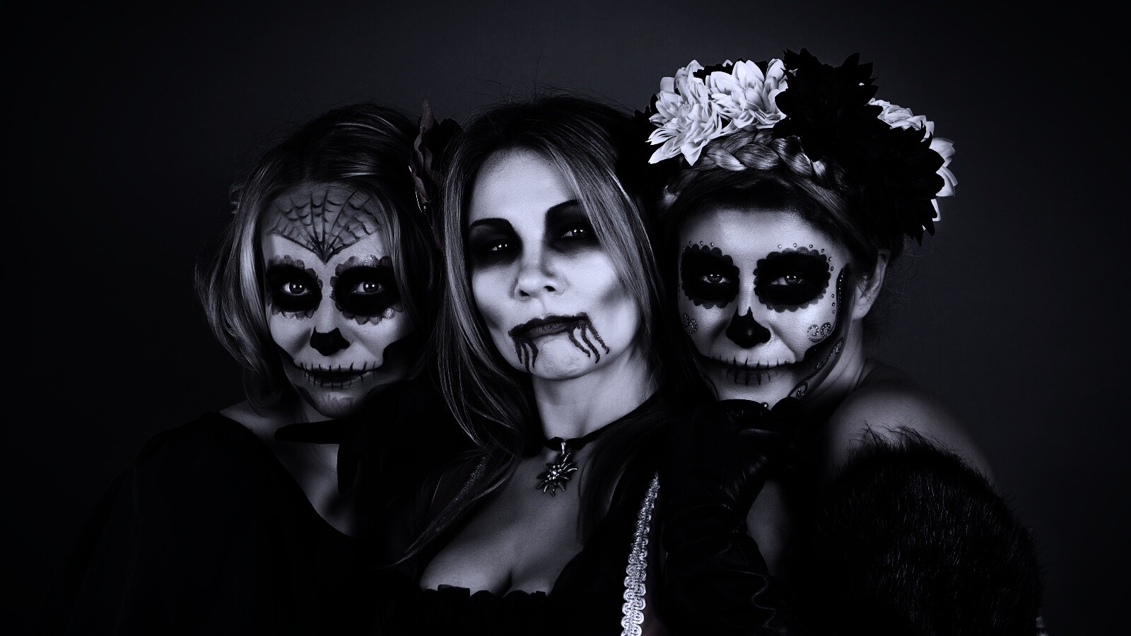 Макияж на хэллоувин обои