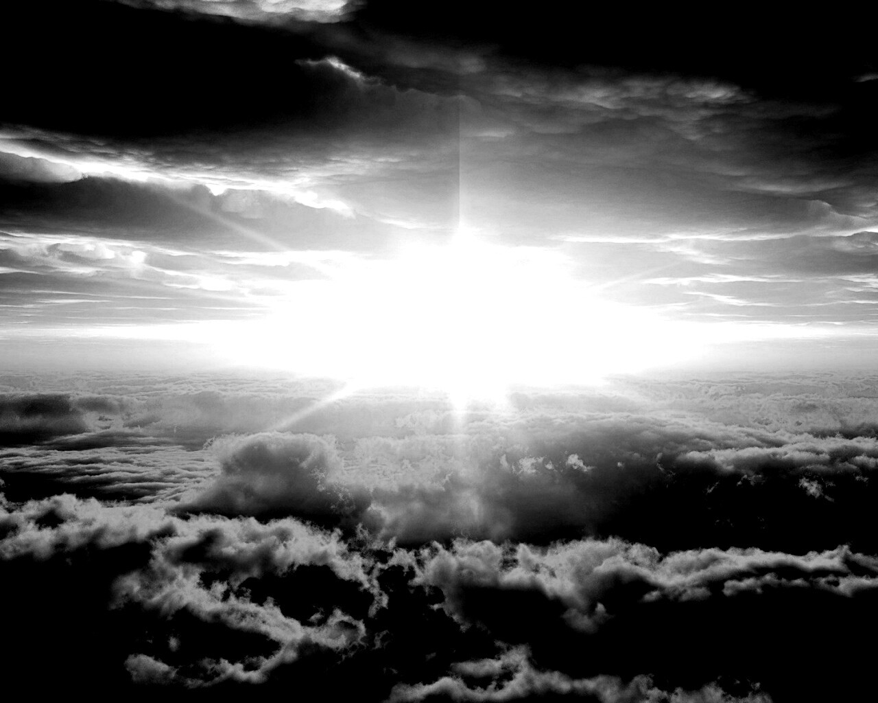 Небеса и солнце обои