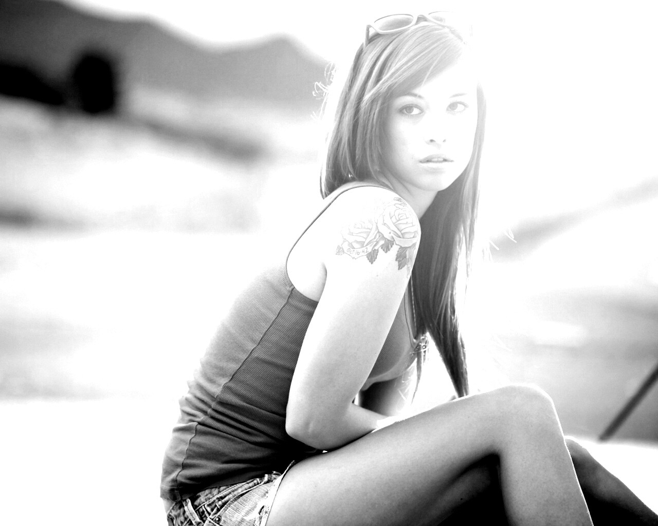 Синяя кофточка обои