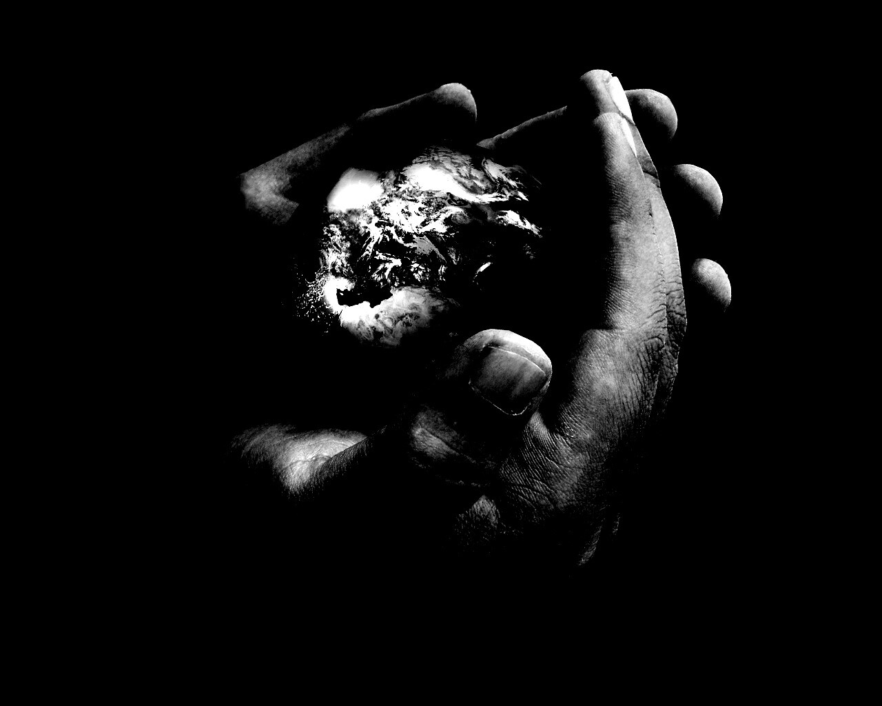 Мир в руках обои