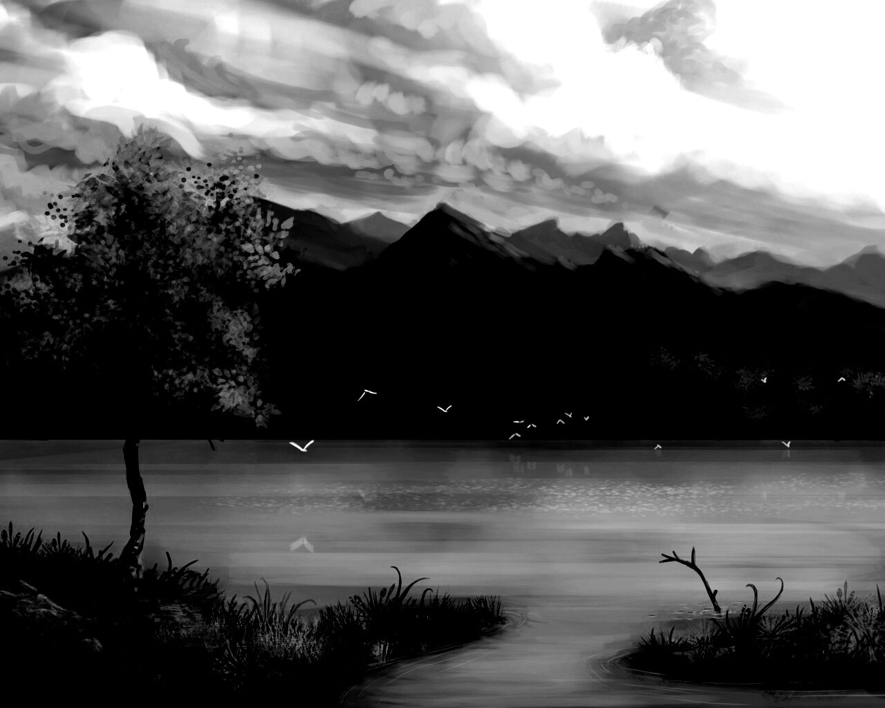 Осень в предгорье обои